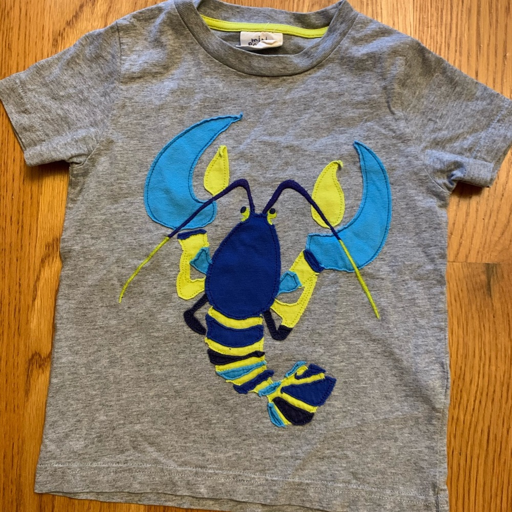 Mini Boden shirt - lobster - Size 2-3